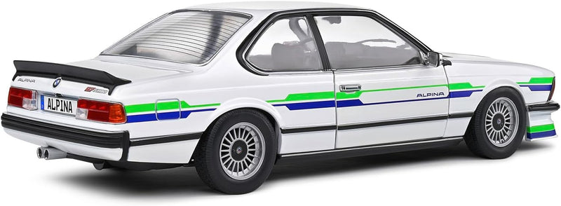 BMW Alpina B7 Turbo (E24) 1984 White Decor Green Blue 1:18 - 85963