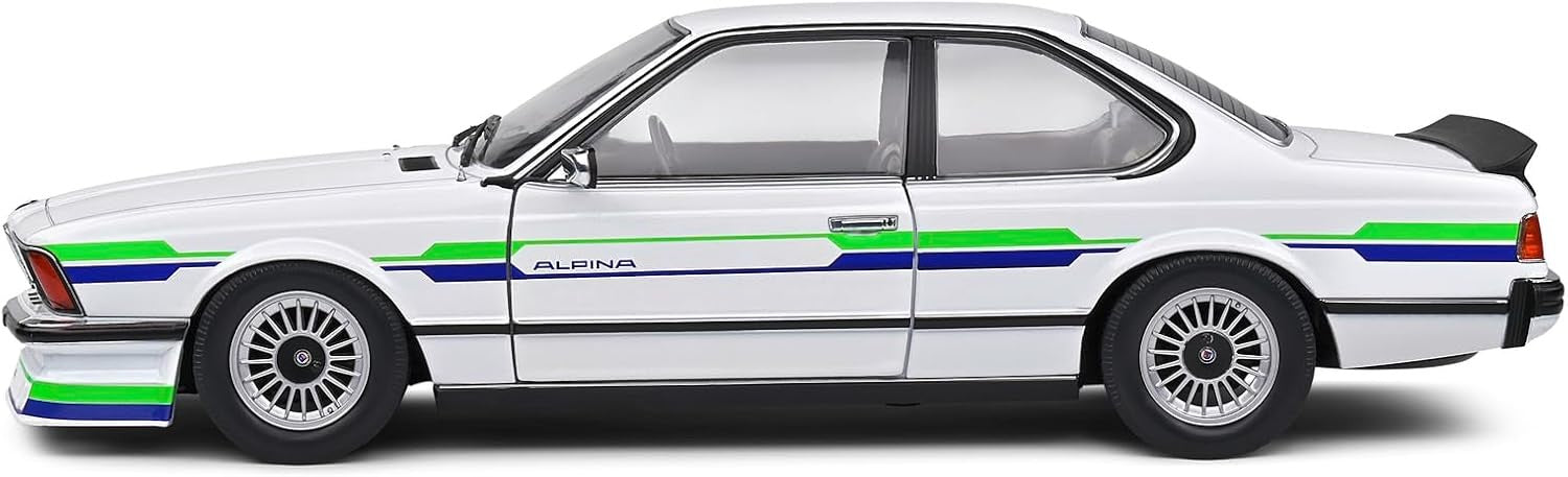 BMW Alpina B7 Turbo (E24) 1984 White Decor Green Blue 1:18 - 85964