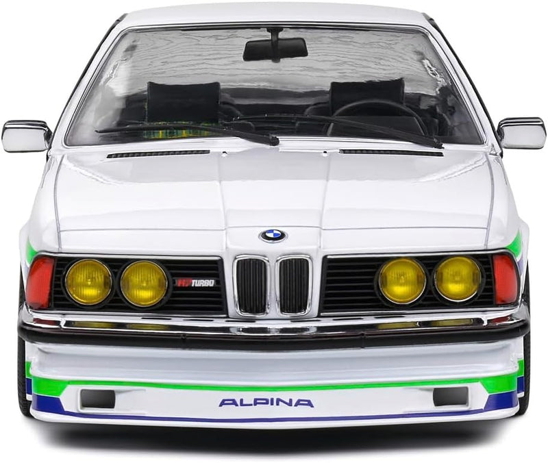 BMW Alpina B7 Turbo (E24) 1984 White Decor Green Blue 1:18 - 85965