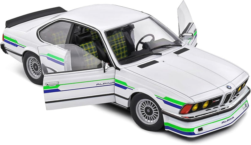 BMW Alpina B7 Turbo (E24) 1984 White Decor Green Blue 1:18 - 85967