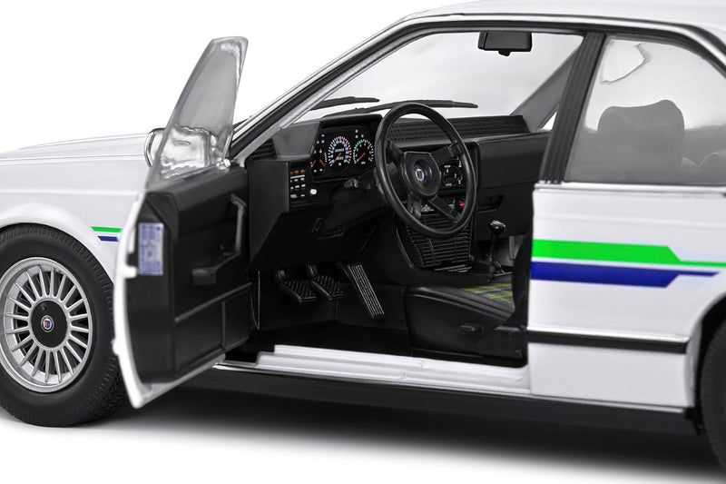 BMW Alpina B7 Turbo (E24) 1984 White Decor Green Blue 1:18 - 85968