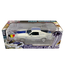 Ford Mustang II 1976 Cobra II White Stripes Blu 1:18 - 85987