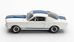 Ford Mustang Shelby GT350R white with 2 blue stripes 1:18 - 85989