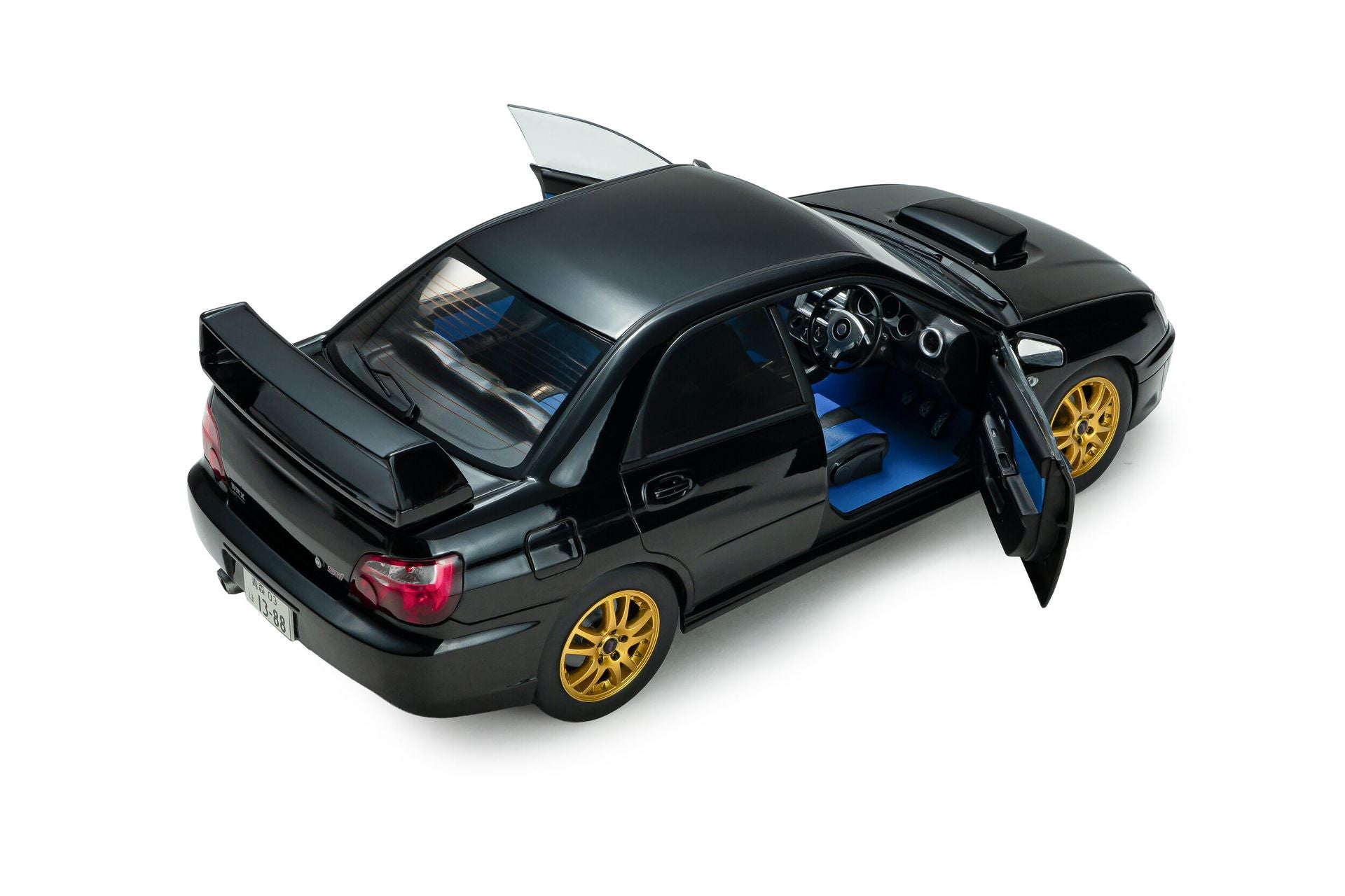 Subaru Impreza WRX STI 2004 pearl black 1:18-9