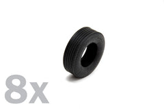 Trailer Rubber Tyres Kit 1:24 - 8600
