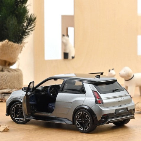 Alpine A290 GT 2025 Matt Tornade Grey - Black 1:18 - 86066