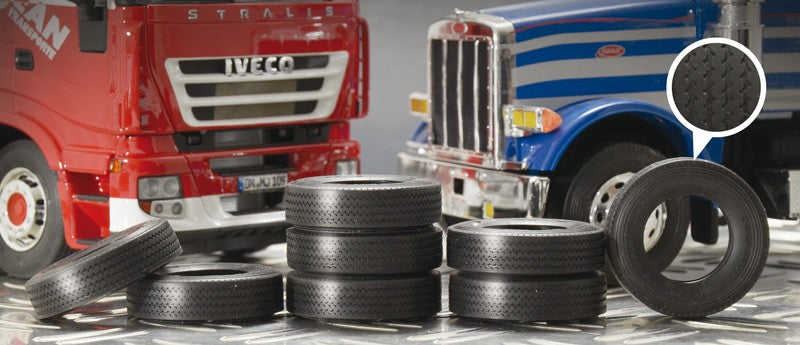 Truck Rubber Tyres Kit 1:24 - 8607