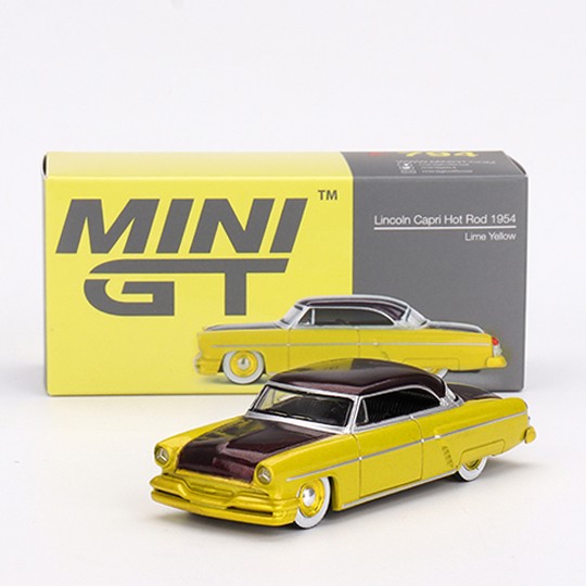 Lincoln Capri Hot Rod 1954 Lime Yellow 1:64 - 86128