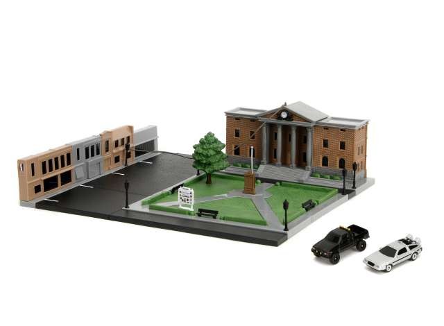 Back to the Future Clock Tower Hill Valley Courthouse Nano Scene Diorama - 86242