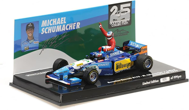 Benetton Ford B195 F1 1995 Michael Schumacher with Jean Alesi Winner Canadian GP 1:43 - 86290
