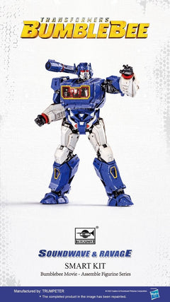 Soundwave e Ravage Transformers Bumblebee Easy Build Plastic Model Kit - 86329