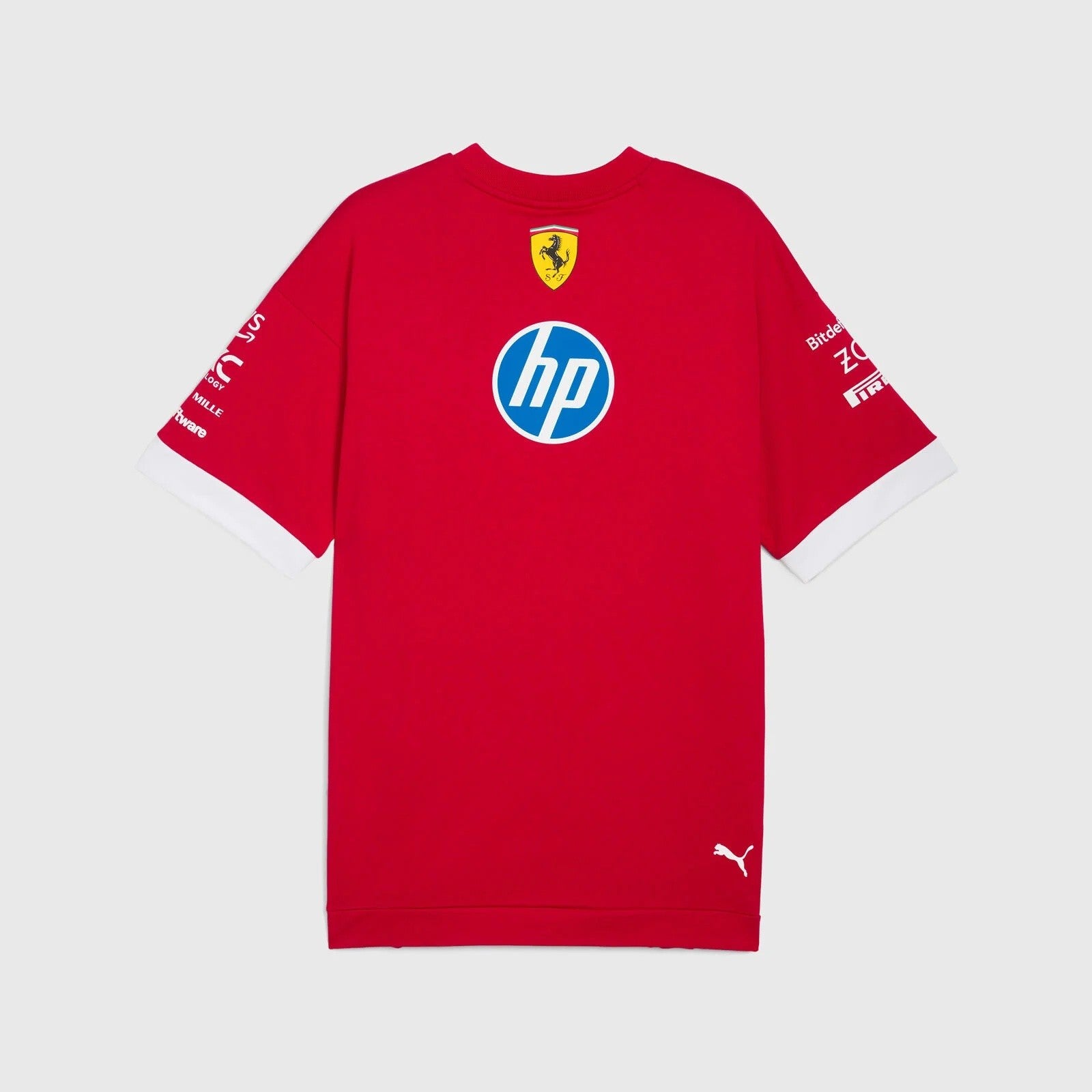 Ferrari F1 2025 T-Shirt Uomo Oversize Replica Pilota Puma Dark Cherry - 86433