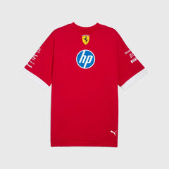 Ferrari F1 2025 T-Shirt Uomo Oversize Replica Pilota Puma Dark Cherry - 86433