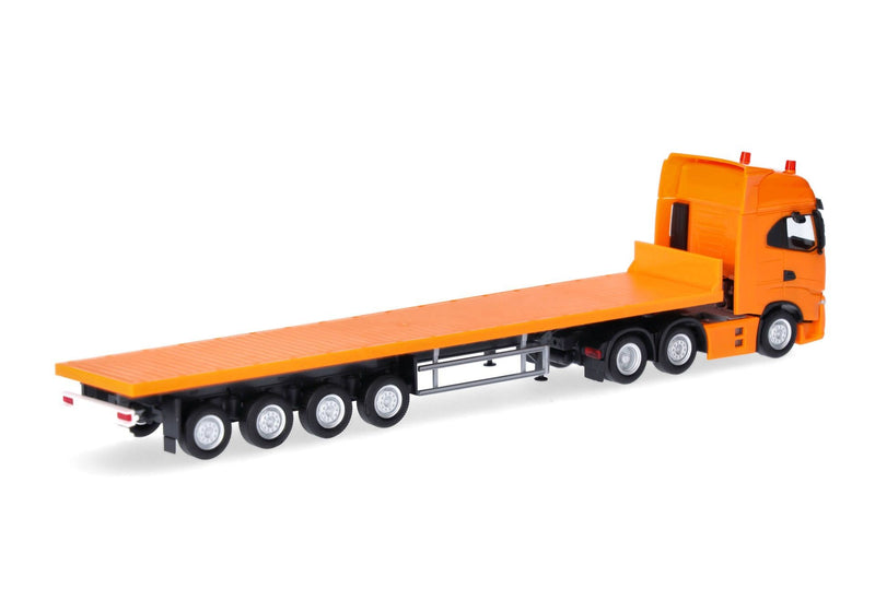 Iveco S-Way NP Semirimorchio autoarticolato con pianale ribassato arancione 1:87 - 86452