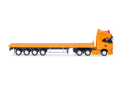 Iveco S-Way NP Semirimorchio autoarticolato con pianale ribassato arancione 1:87 - 86453