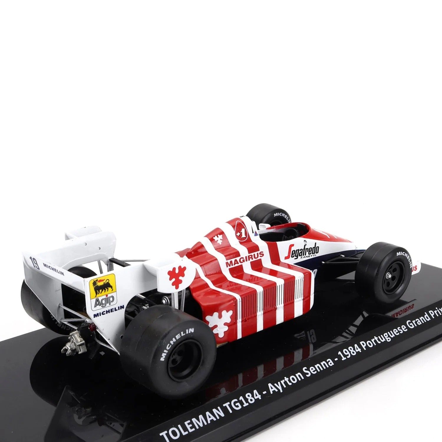Toleman Hart TG 184 F1 1984 Ayrton Senna Portuguese GP 1:24 Teca - 86553