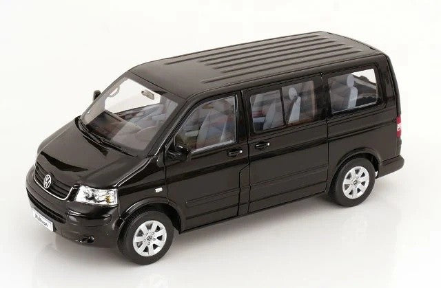 Volkswagen T5 Miltivan Minibus 2003 Black 1:18 - 86676