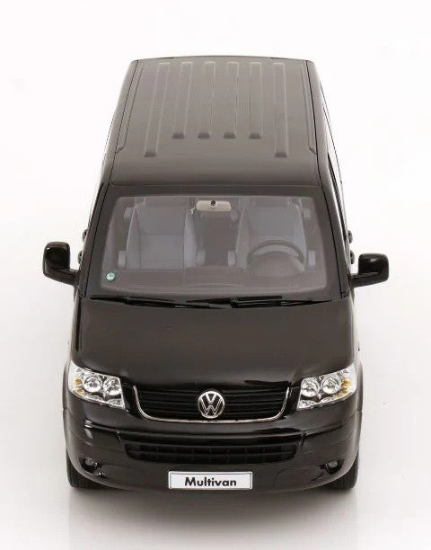 Volkswagen T5 Miltivan Minibus 2003 Black 1:18 - 86678