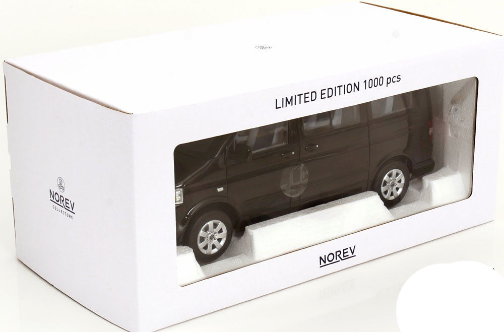 Volkswagen T5 Miltivan Minibus 2003 Black 1:18 - 86681