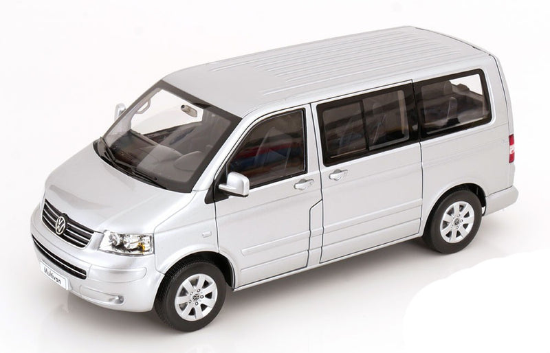 Volkswagen T5 Miltivan Minibus 2003 Silver 1:18 - 86682