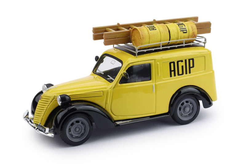 Fiat 1100 Furgone Veicolo commerciale 1950 Agip Genova con scala e bidoni 1:43 - 86723