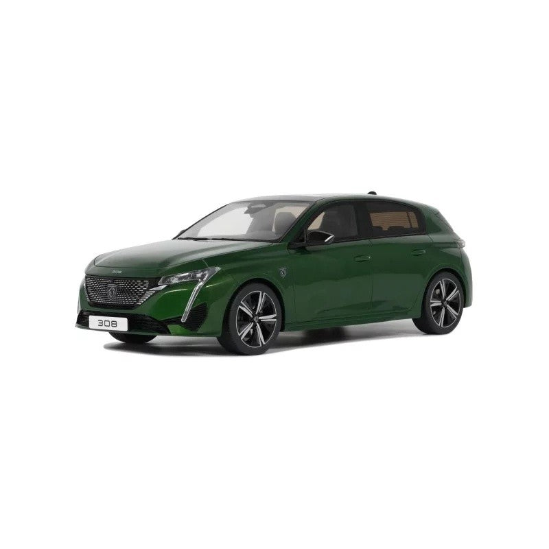 Peugeot 308 GT 2022 Olive Green 1:18 - 86756