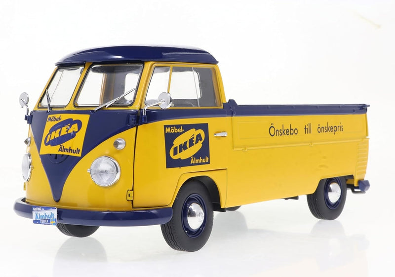Volkswagen VW T1 Pick-Up (Ikea) 1950 Yellow 1:18 - 86995
