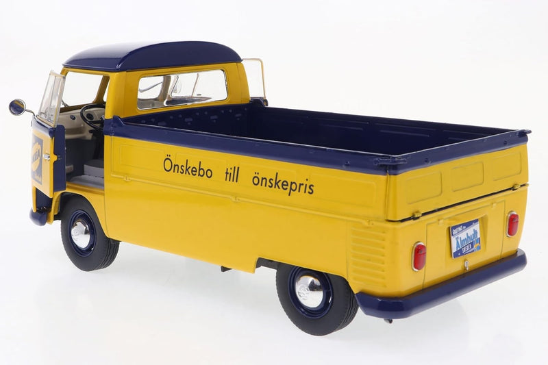 Volkswagen VW T1 Pick-Up (Ikea) 1950 Yellow 1:18 - 86999