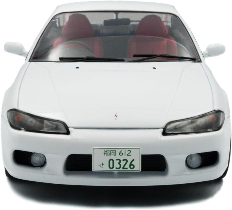 Nissan Silvia S15 Spec-R Aero 1999 Aspen White 1:18 - 87015