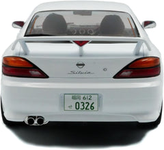 Nissan Silvia S15 Spec-R Aero 1999 Aspen White 1:18 - 87017