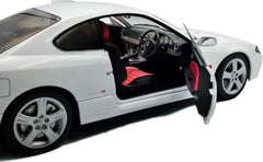 Nissan Silvia S15 Spec-R Aero 1999 Aspen White 1:18 - 87020