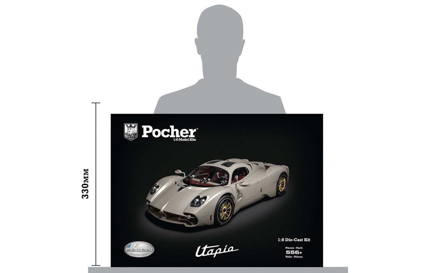 Pagani Utopia Coupe Rinascimento Lucido Kit Pocher 1:8 - 87030