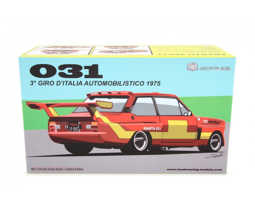 Fiat Abarth 031 Bertone Giro d'Italia 1975 Ver. Presentazione Arancione 1:18 - 87033