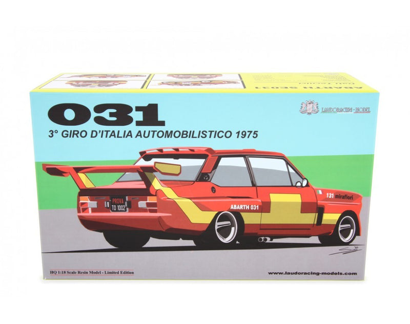 Fiat Abarth 031 Bertone Giro d'Italia 1975 Ver. Presentazione Arancione 1:18 - 87033