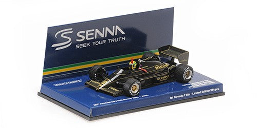 Lotus Renault 97T Winner F1 1985 Portugal Gp Ayrton Senna End of Race 1:43 - 87117