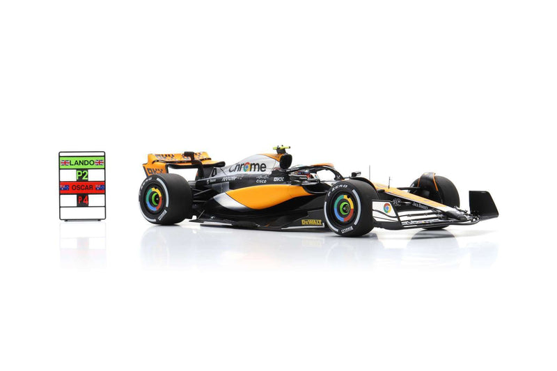 McLaren MCL60 2nd British GP Silverstone 2023 Lando Norris With Pit Board 1:18 - 87124