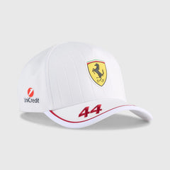 Ferrari F1 2025 Berretto Baseball 44 Lewis Hamilton Puma White - 87212