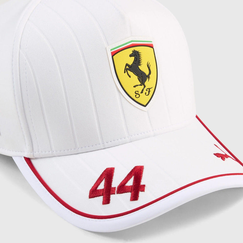 Ferrari F1 2025 Berretto Baseball 44 Lewis Hamilton Puma White - 87214