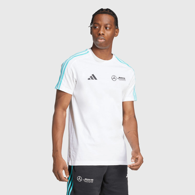 Mercedes-AMG F1 Adidas Maglietta Stripe con grafica DNA White - 87252