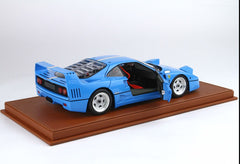 Ferrari F40 1987 Azzurro striscia tricolore IT cerchi argento 1:18 - 87346