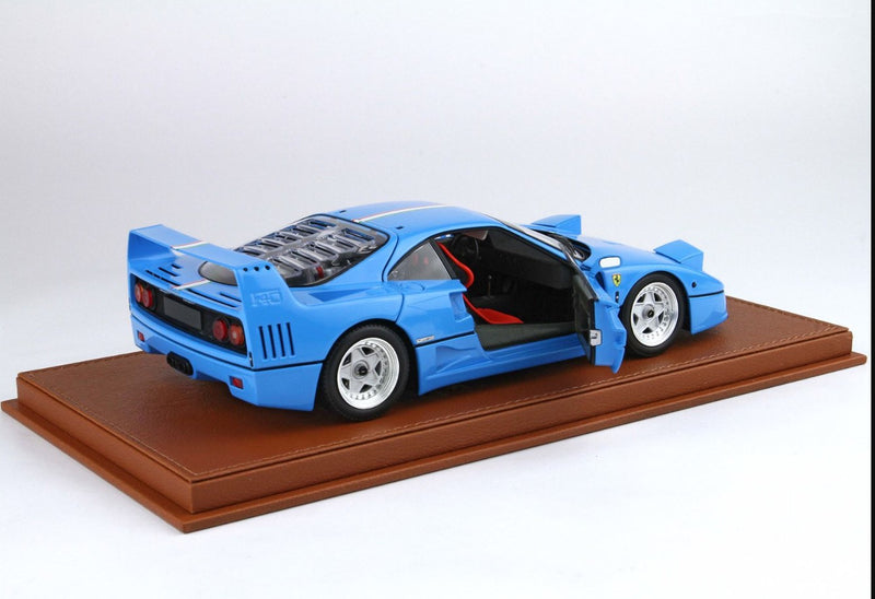 Ferrari F40 1987 Azzurro striscia tricolore IT cerchi argento 1:18 - 87346