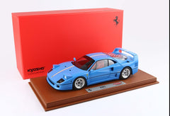 Ferrari F40 1987 Azzurro striscia tricolore IT cerchi argento 1:18 - 87354