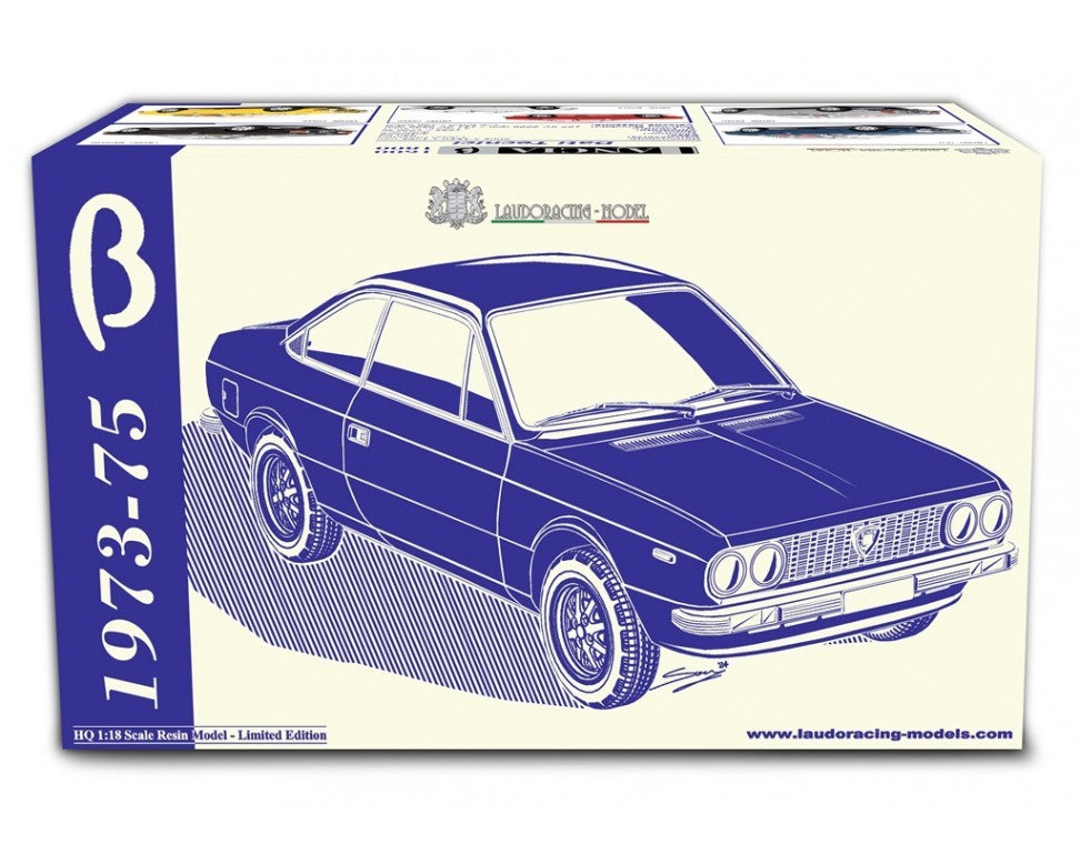 Lancia Beta Coupe 1.6  1.8 Marrone Parioli 1973-75 scala 1:18 Laudoracing - 87365