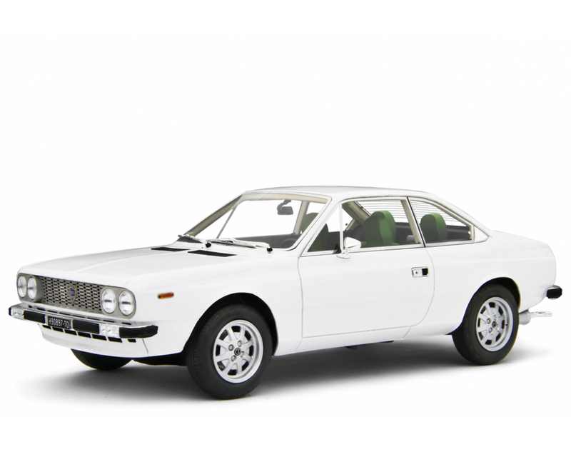 Lancia Beta Coupe 1.6  1.8 Bianco Saratoga 1973-75 scala 1:18 Laudoracing - 87403