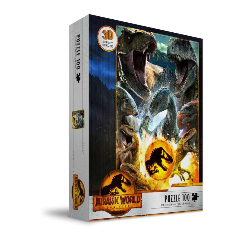 Jurassic World Carnivorous 3d Eff 100pcs Puzzle 23x31 - 87414