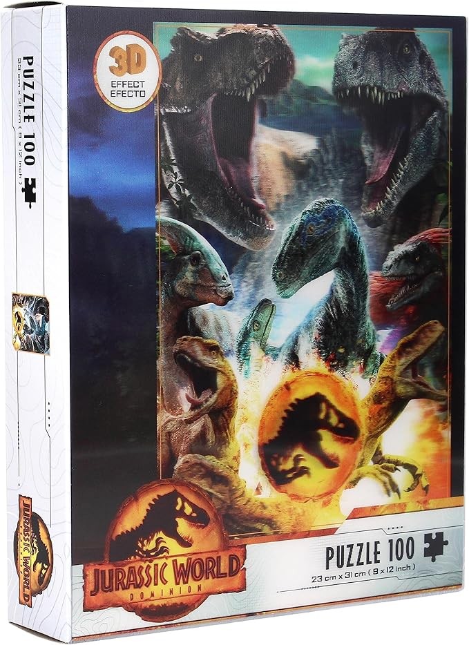Jurassic World Carnivorous 3d Eff 100pcs Puzzle 23x31 - 87415