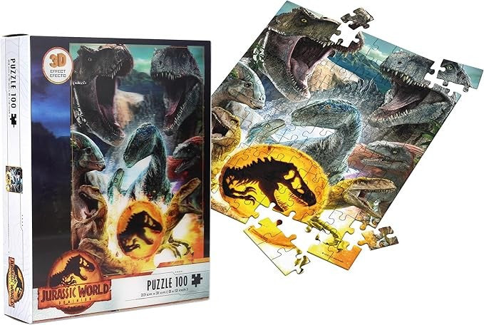 Jurassic World Carnivorous 3d Eff 100pcs Puzzle 23x31 - 87417