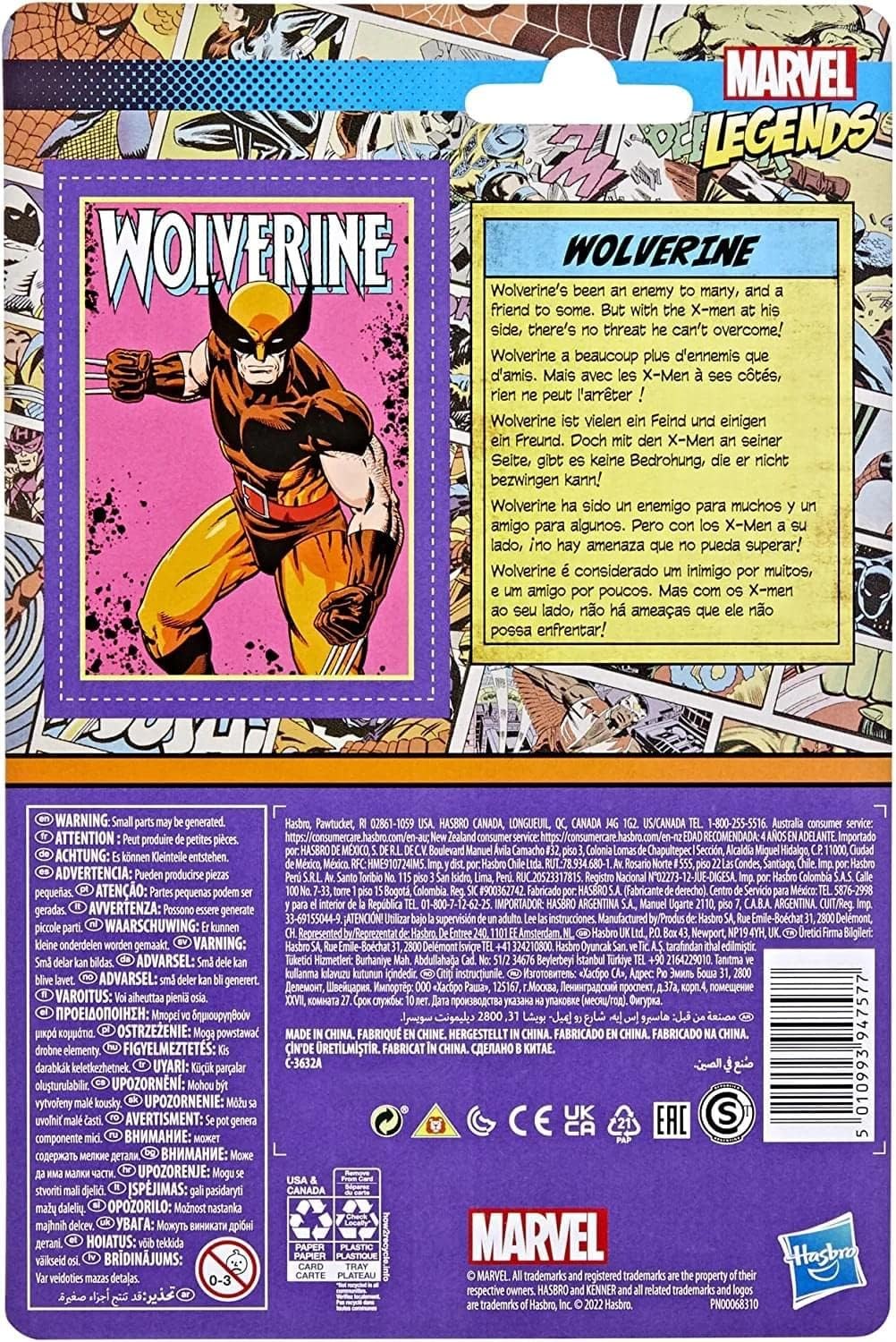 Wolverine Marvel Legend Retro Collection Action Figure 10cm-h - 87436