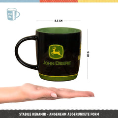 John Deere Black Logo Tazza Ceramica Mug 8,5 x 9 cm (340 ml) - 87504