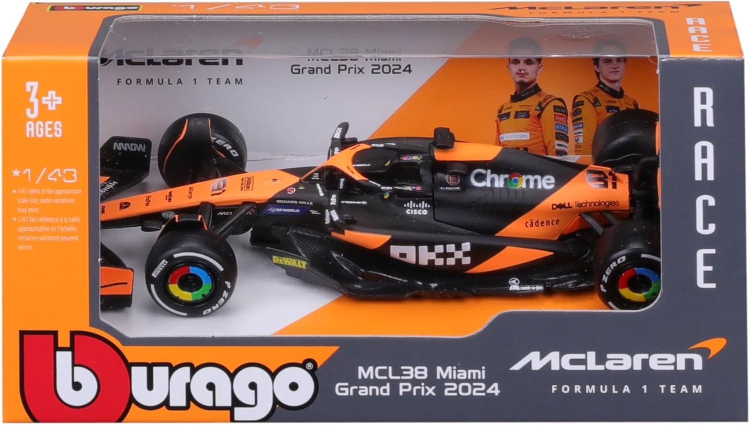 McLaren MCL38 F1 2024 Oscar Piastri 1:43 no driver - 87533